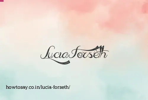 Lucia Forseth