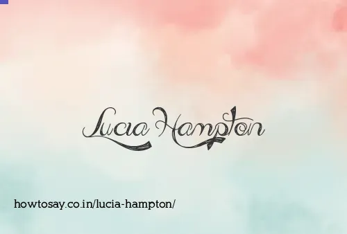 Lucia Hampton