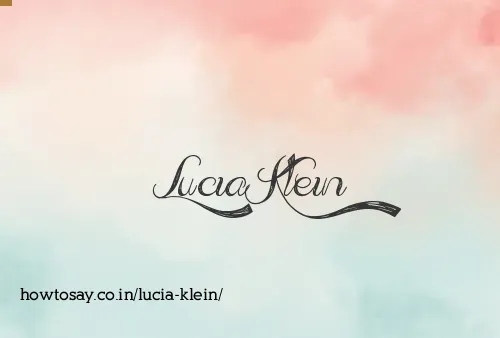 Lucia Klein