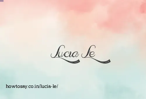 Lucia Le