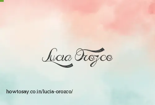 Lucia Orozco