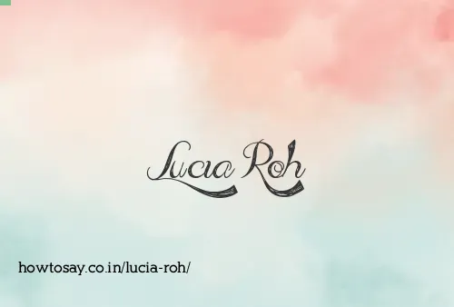 Lucia Roh