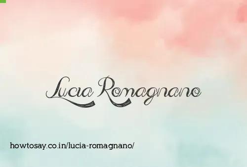 Lucia Romagnano