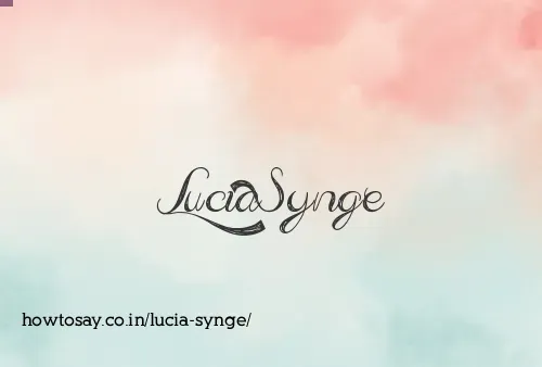 Lucia Synge