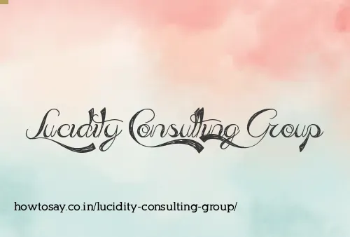 Lucidity Consulting Group