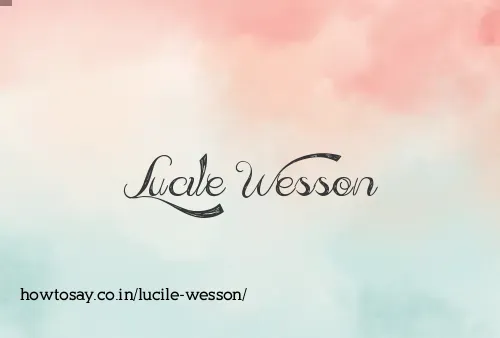 Lucile Wesson