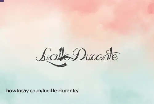 Lucille Durante