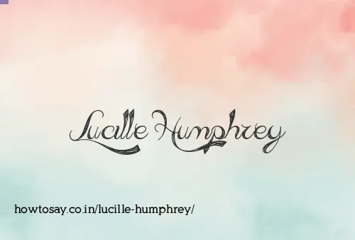 Lucille Humphrey
