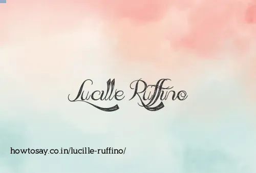 Lucille Ruffino