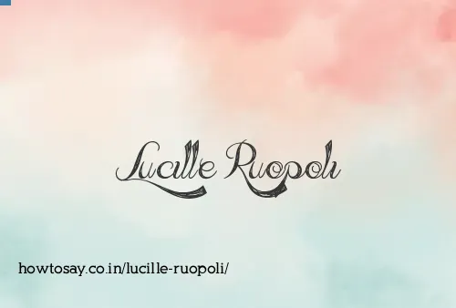 Lucille Ruopoli