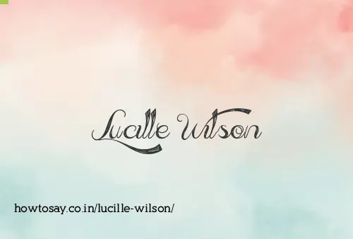 Lucille Wilson