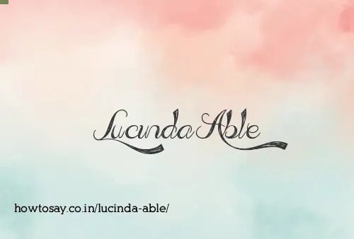 Lucinda Able