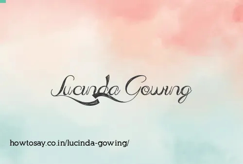 Lucinda Gowing