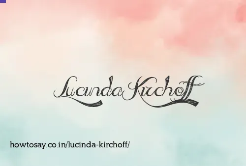 Lucinda Kirchoff