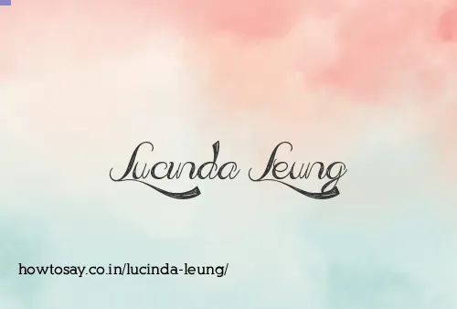 Lucinda Leung