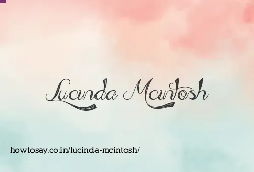 Lucinda Mcintosh
