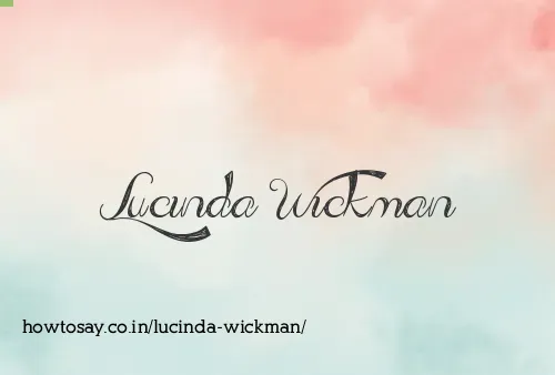 Lucinda Wickman
