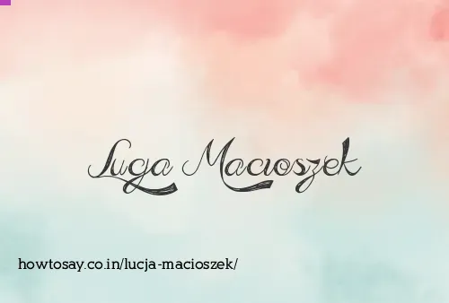 Lucja Macioszek