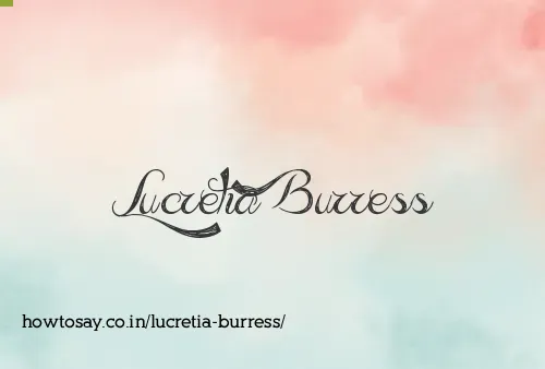 Lucretia Burress