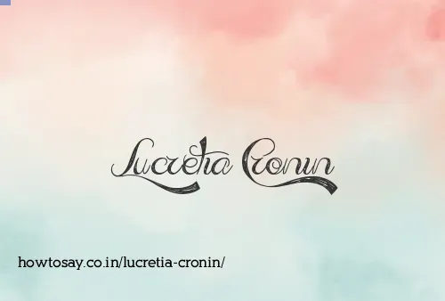 Lucretia Cronin