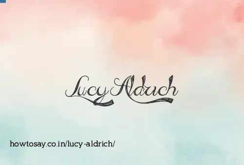 Lucy Aldrich