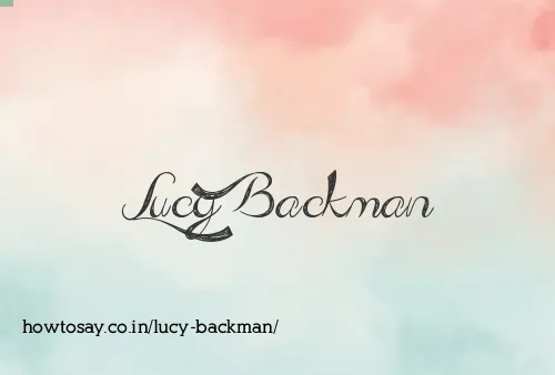 Lucy Backman