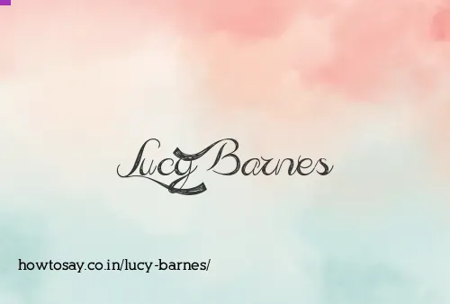 Lucy Barnes