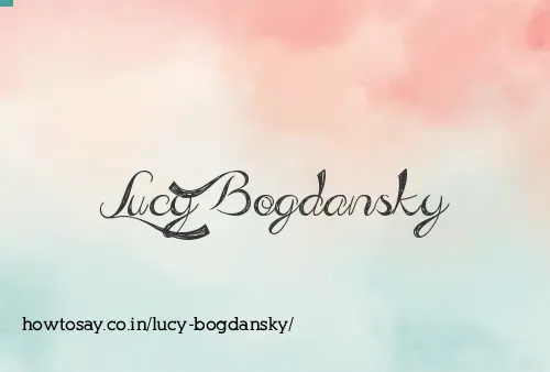 Lucy Bogdansky