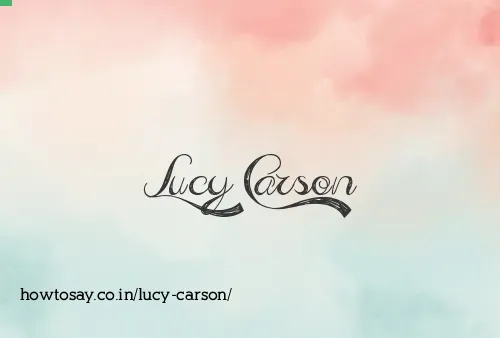Lucy Carson