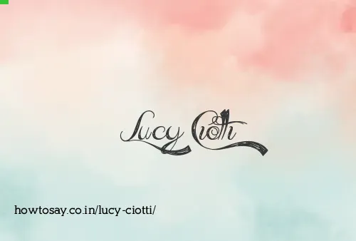 Lucy Ciotti