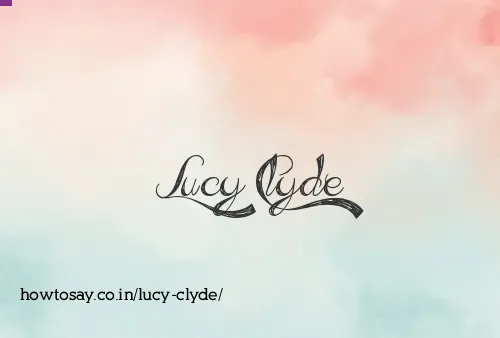 Lucy Clyde