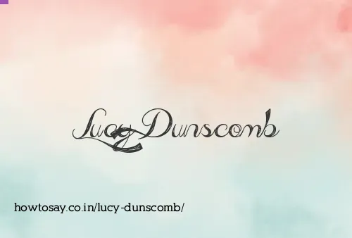 Lucy Dunscomb