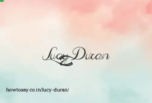 Lucy Duran