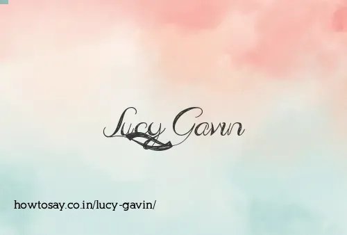 Lucy Gavin