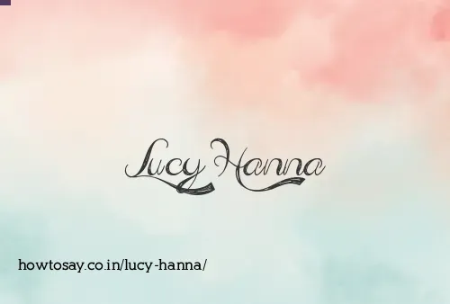 Lucy Hanna