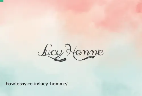 Lucy Homme