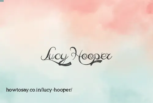 Lucy Hooper