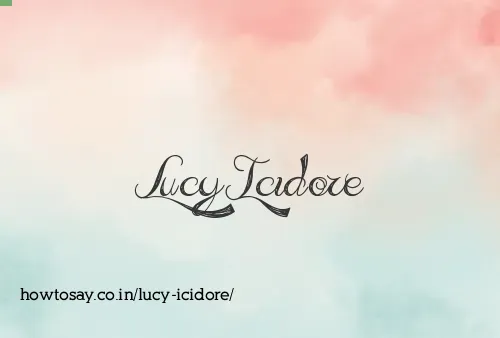 Lucy Icidore