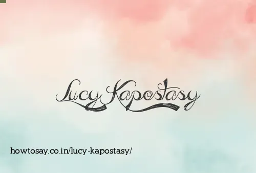 Lucy Kapostasy