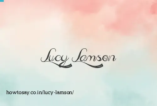Lucy Lamson