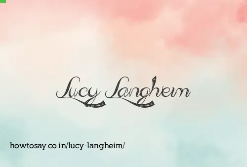 Lucy Langheim