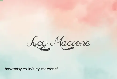 Lucy Macrone
