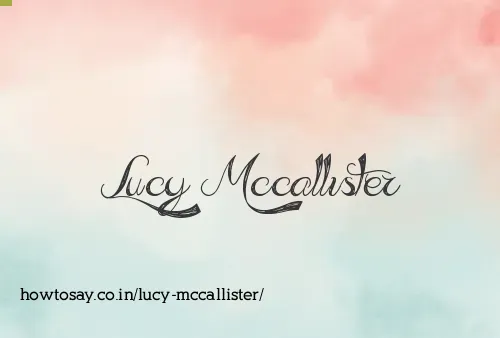 Lucy Mccallister
