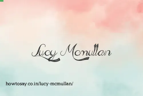 Lucy Mcmullan