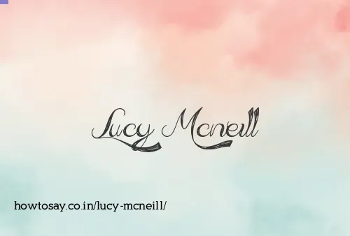Lucy Mcneill