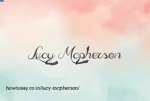 Lucy Mcpherson