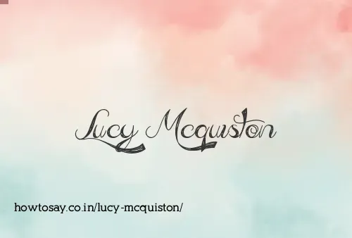 Lucy Mcquiston