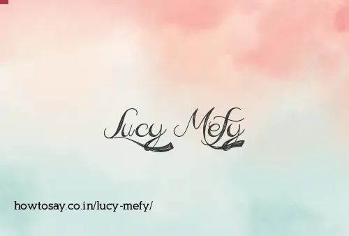 Lucy Mefy