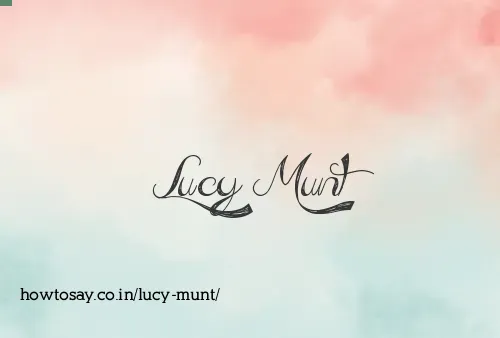 Lucy Munt