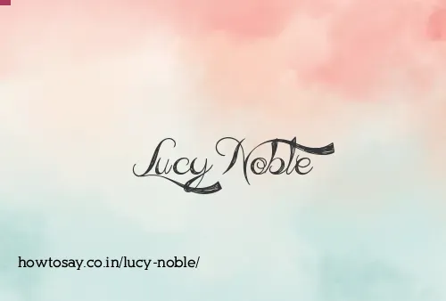 Lucy Noble